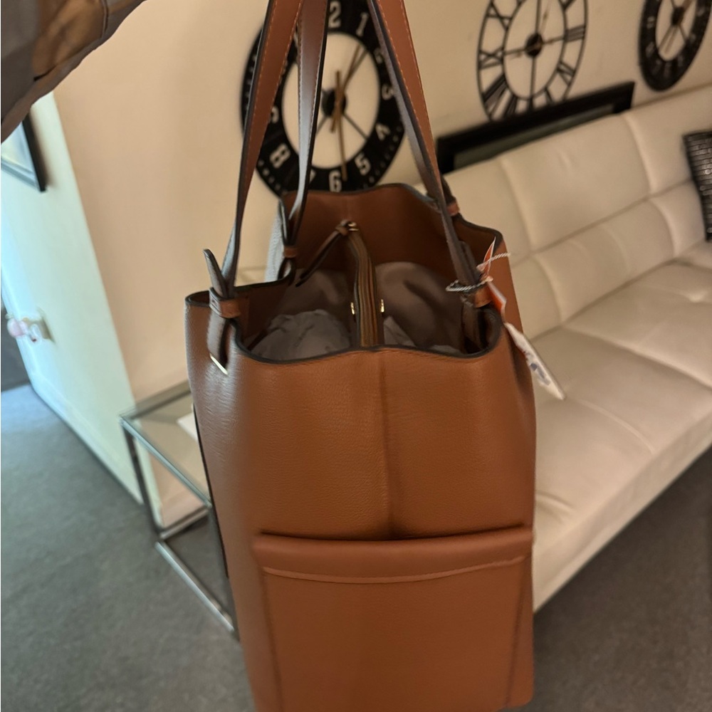 Calvin Klein Collection Brown Leather Tote - Picture 9 of 10